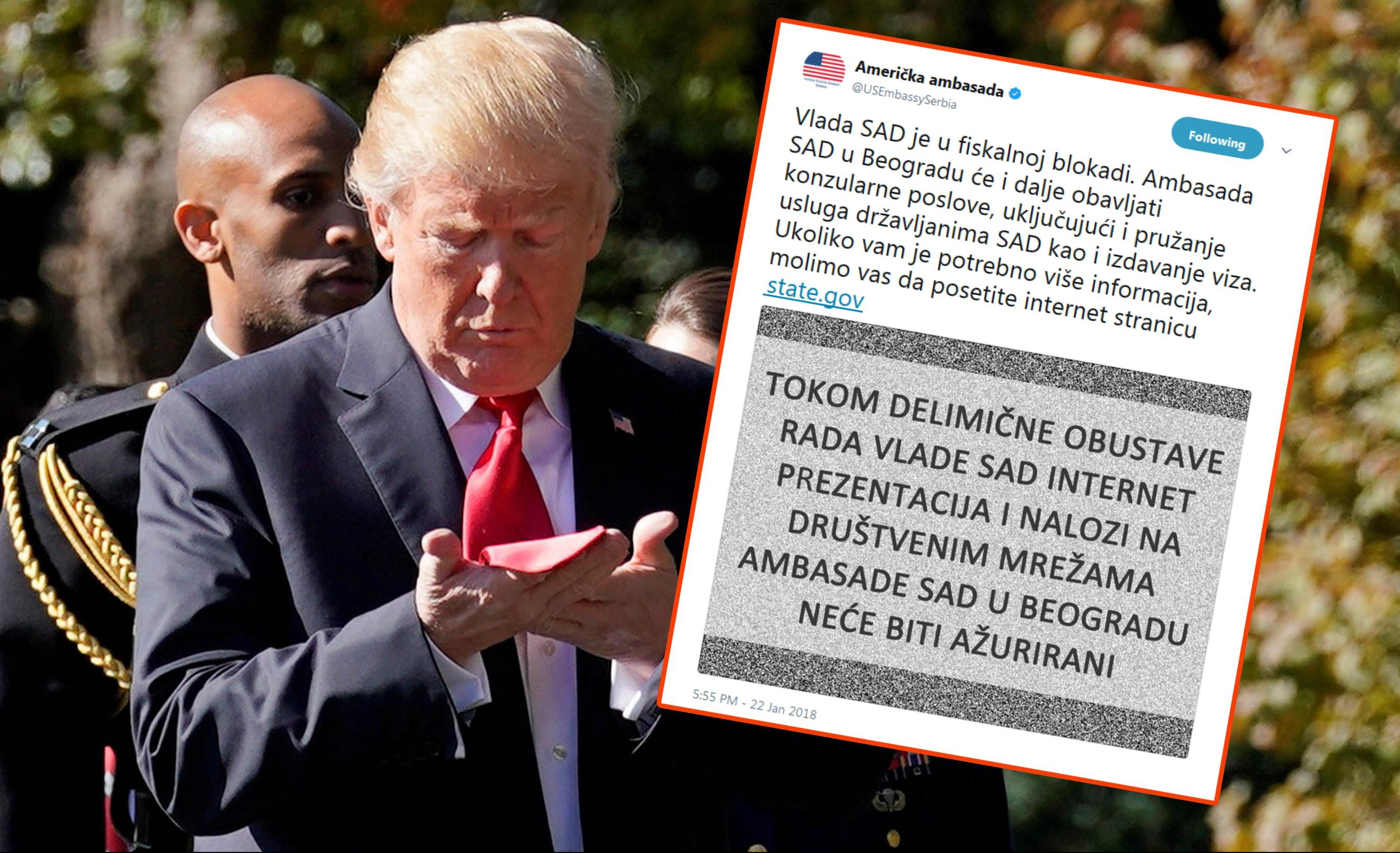 BANKROTIRALI! Ambasada SAD u Beogradu objavila da je AMERIKA U FINANSIJSKOJ BLOKADI!